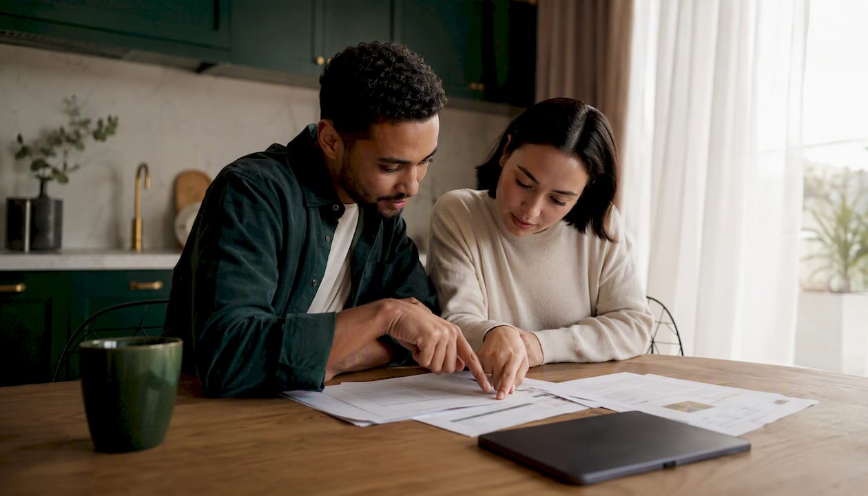 Couple discussing loan portability options