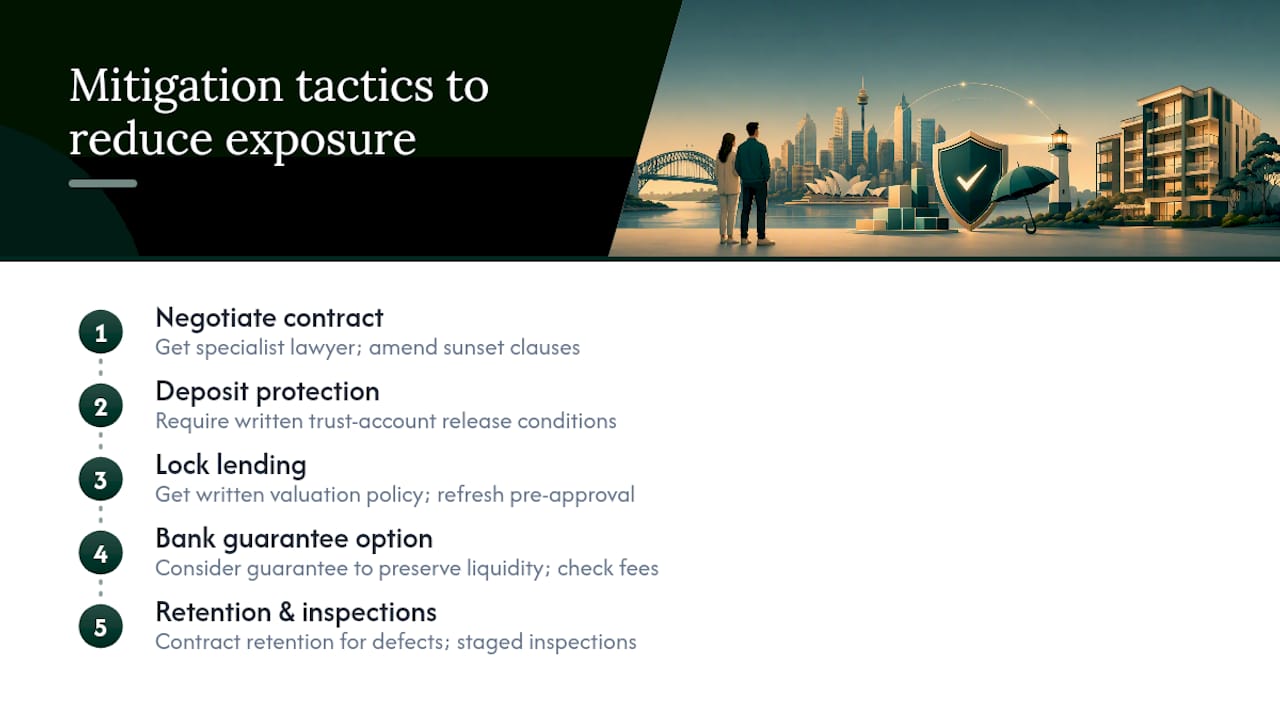 Mitigation tactics that actually reduce your exposure — overview diagram