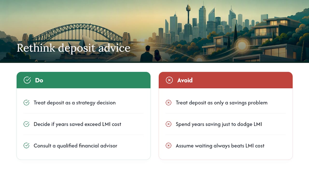 The deposit advice most buyers get backwards — overview diagram