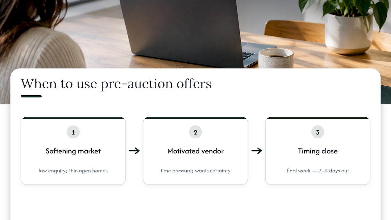 When a pre-auction offer makes sense in Sydney — overview diagram