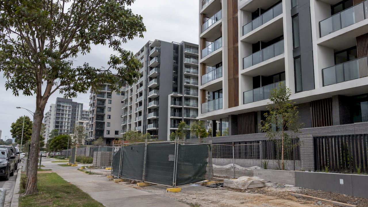 Cluster of newly completed Sydney apartments